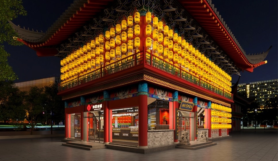 河北貢院炳濟(jì)堂中醫(yī)館設(shè)計(jì)案例效果圖